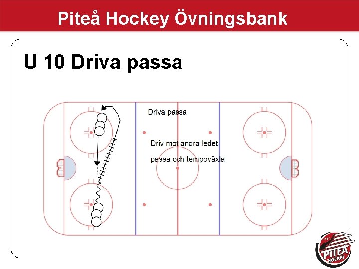 Piteå Hockey Övningsbank U 10 Driva passa 