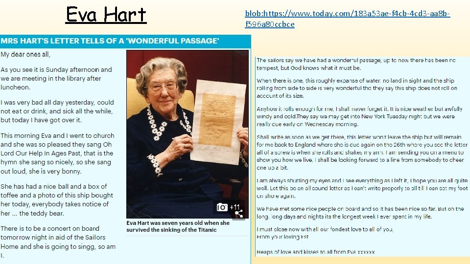Eva Hart blob: https: //www. today. com/183 a 53 ae-f 4 cb-4 cd 3