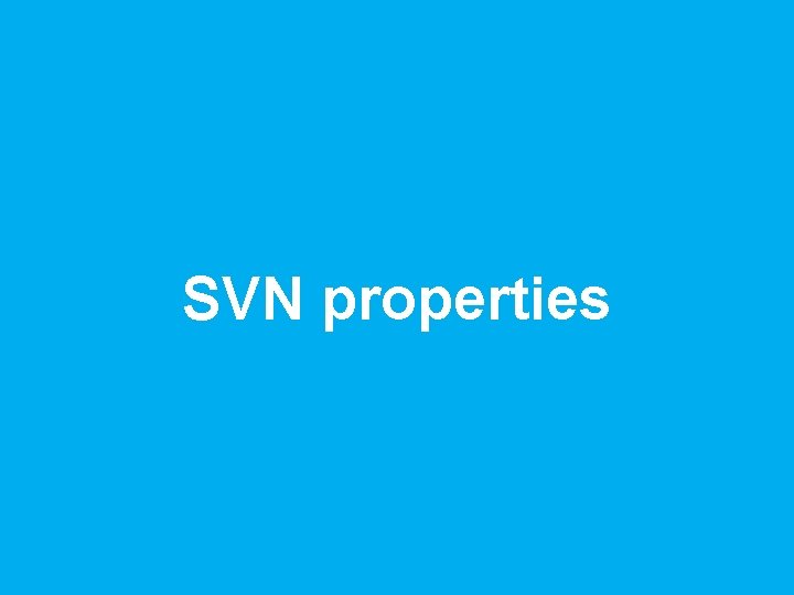 SVN properties 