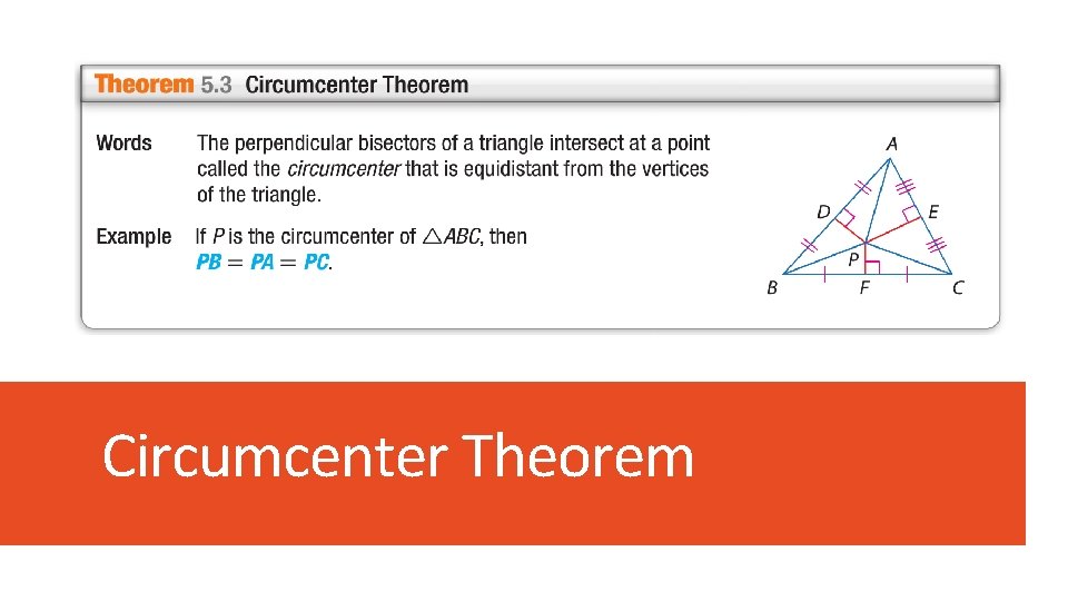 Circumcenter Theorem 