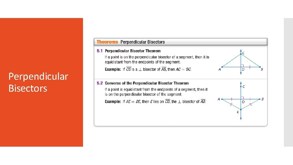 Perpendicular Bisectors 