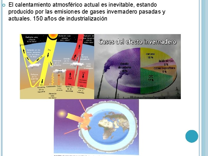  El calentamiento atmosférico actual es inevitable, estando producido por las emisiones de gases