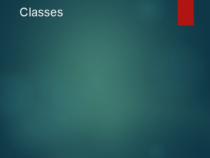 Classes Classes