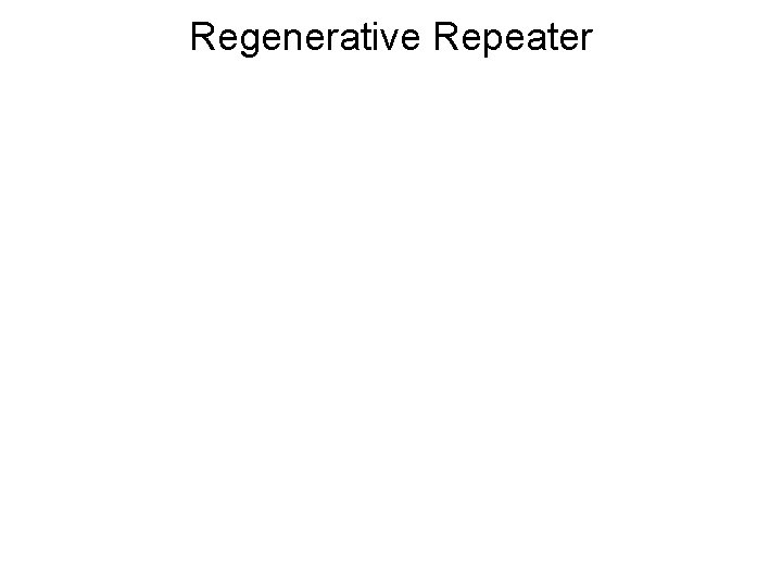 Regenerative Repeater 