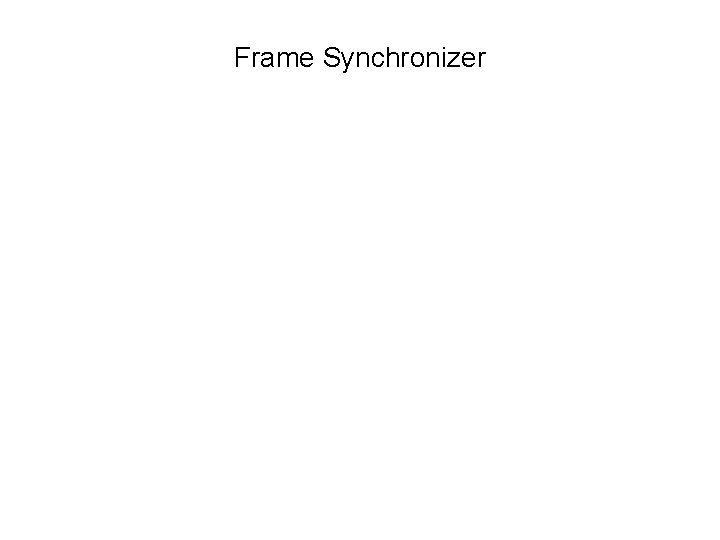 Frame Synchronizer 