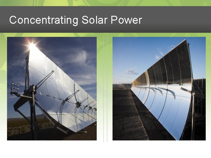 Concentrating Solar Power 