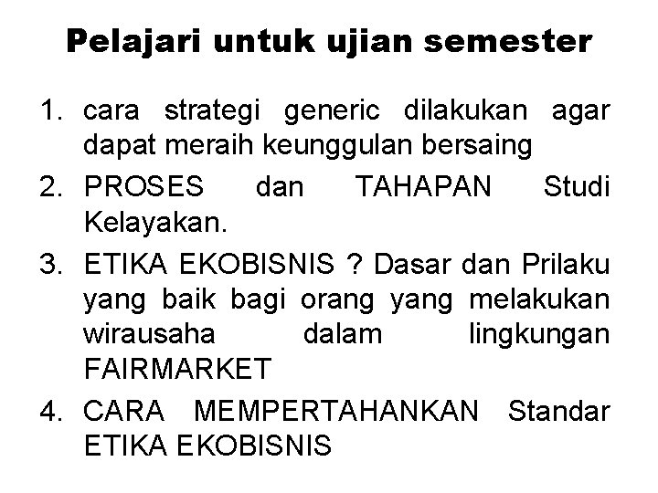 Pelajari untuk ujian semester 1. cara strategi generic dilakukan agar dapat meraih keunggulan bersaing