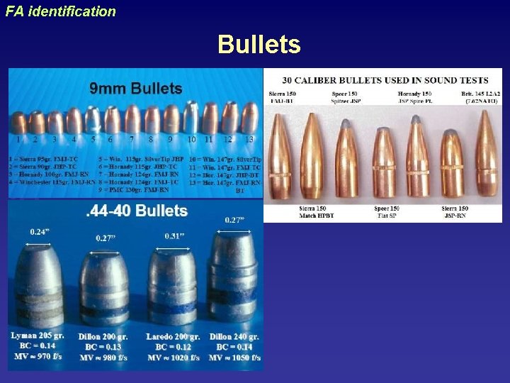 uraizy FA identification Bullets 