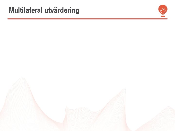 Multilateral utvärdering 