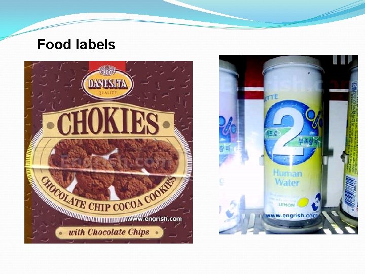 Food labels 