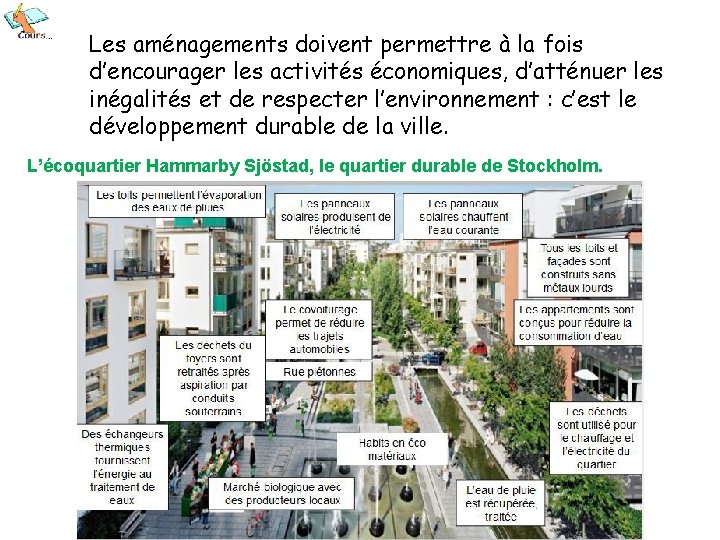 Les aménagements doivent permettre à la fois d’encourager les activités économiques, d’atténuer les inégalités