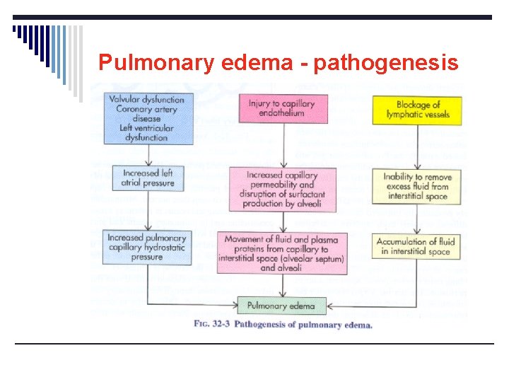 Pulmonary edema - pathogenesis 