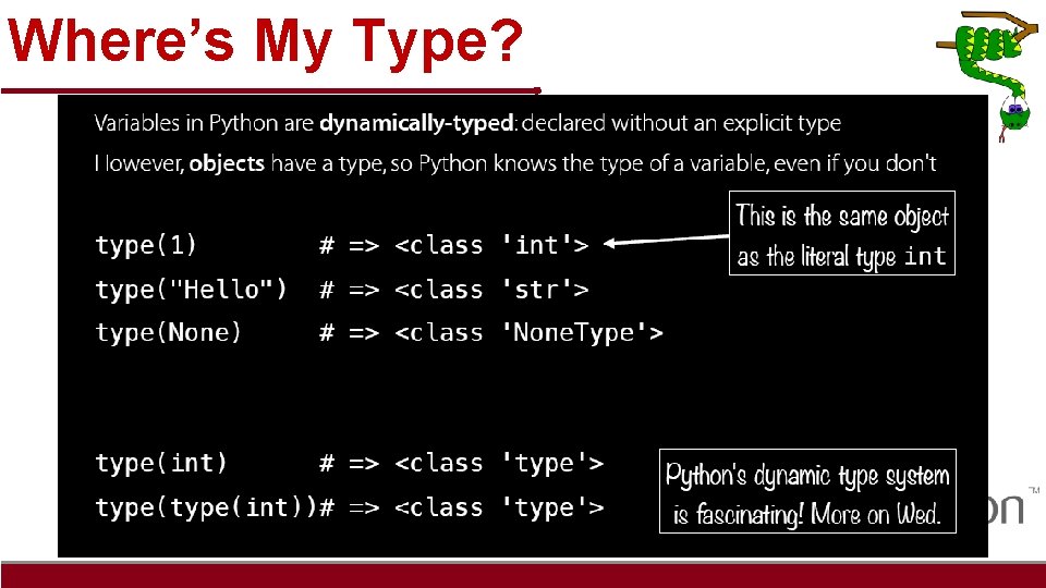 Where’s My Type? 