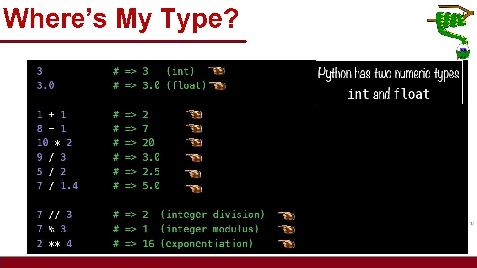 Where’s My Type? 