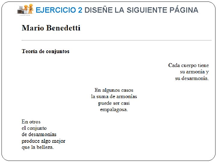 EJERCICIO 2 DISEÑE LA SIGUIENTE PÁGINA 
