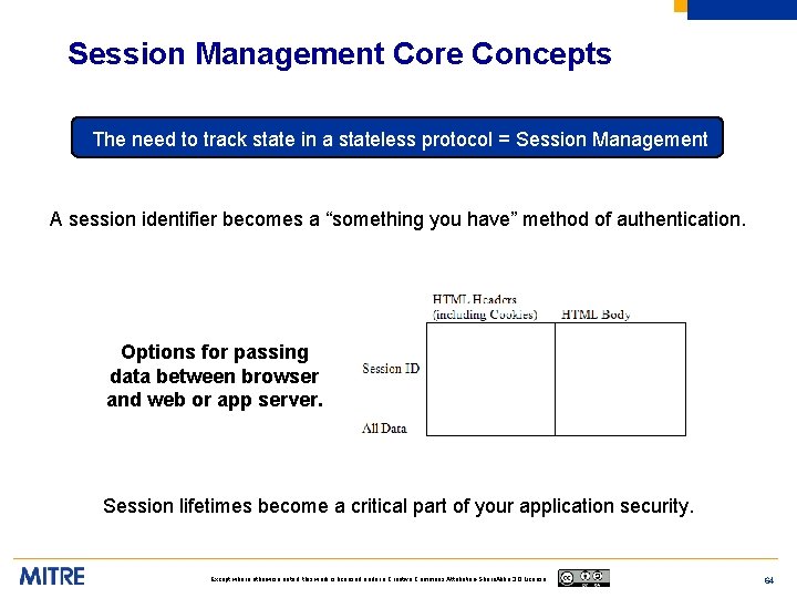 Session Management Core Concepts The need to track state in a stateless protocol =