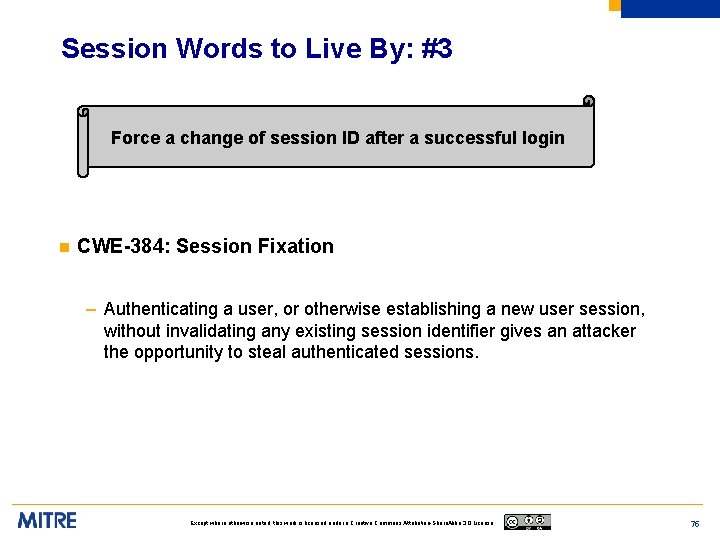 Session Words to Live By: #3 Force a change of session ID after a