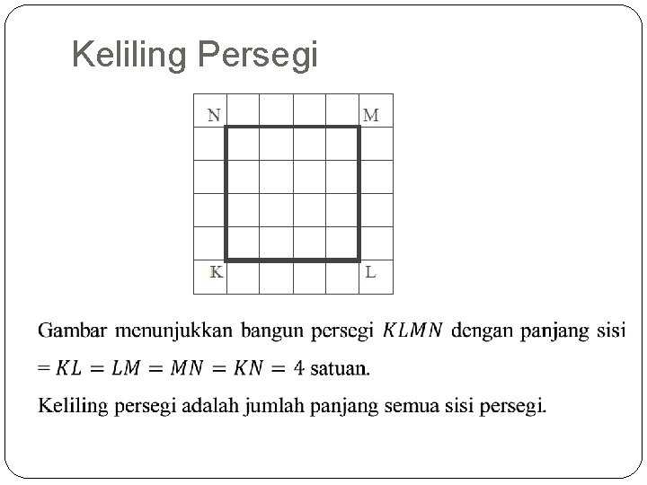 Keliling Persegi 