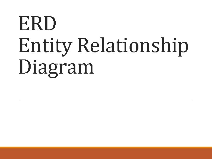 ERD Entity Relationship Diagram 