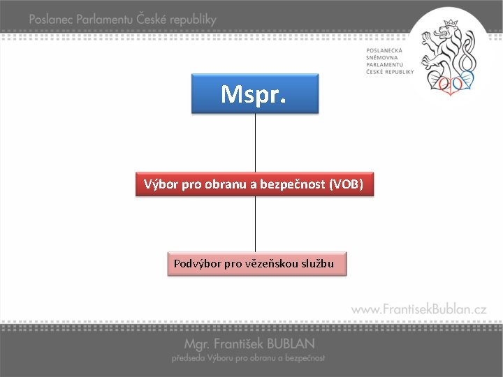 Mspr. Výbor pro obranu a bezpečnost (VOB) Podvýbor pro vězeňskou službu 