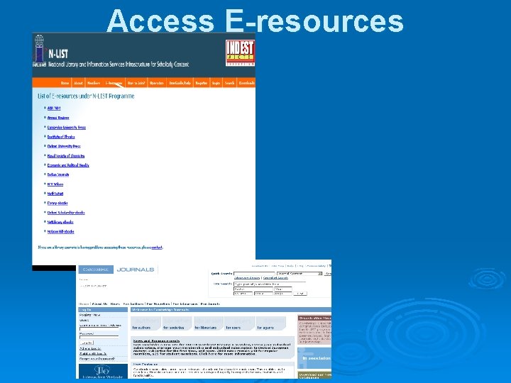 Access E-resources 