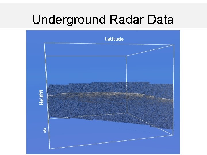 Underground Radar Data 