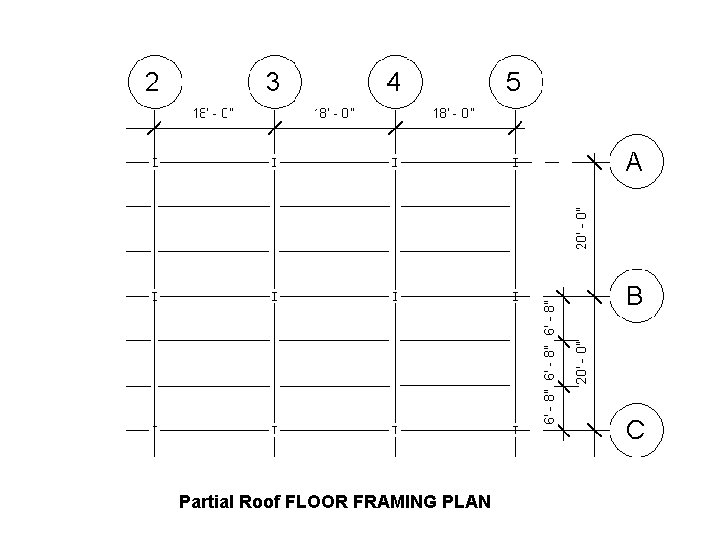 Partial Roof FLOOR FRAMING PLAN 