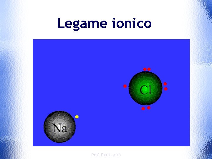 Legame ionico Prof. Paolo Abis 