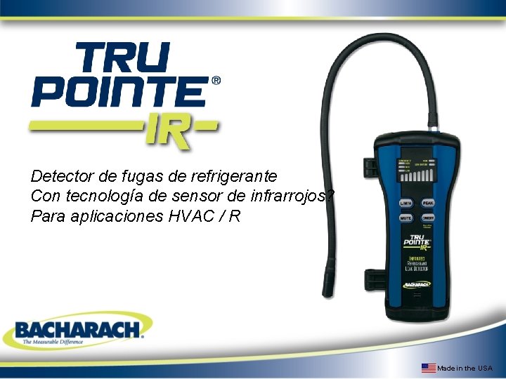 Detector de fugas de refrigerante Con tecnología de sensor de infrarrojos? Para aplicaciones HVAC