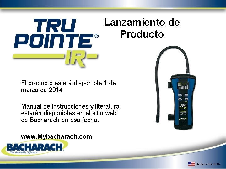 Lanzamiento de Producto El producto estará disponible 1 de marzo de 2014 Manual de