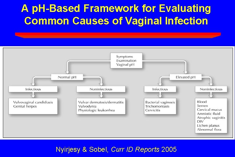 A p. H-Based Framework for Evaluating Common Causes of Vaginal Infection Nyirjesy & Sobel,