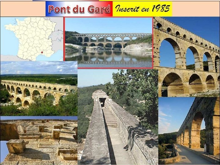 Le pont du Gard est la partie monumentale d'un aqueduc de 52 702 mètres