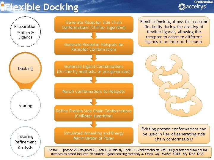 Flexible Docking Preparation Protein & Ligands Generate Receptor Side Chain Conformations (Chi. Flex algorithm)