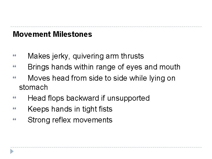 Developmental Milestones Created by Anne Dominique Tizon 1