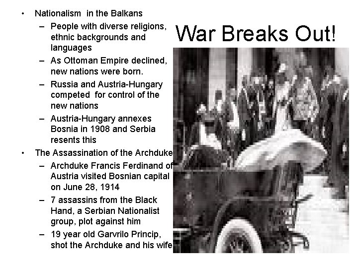 • • Nationalism in the Balkans – People with diverse religions, ethnic backgrounds