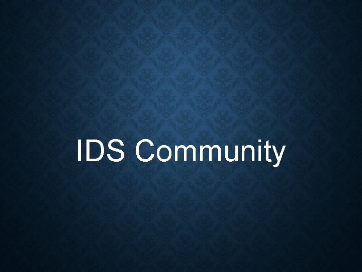 IDS Community 