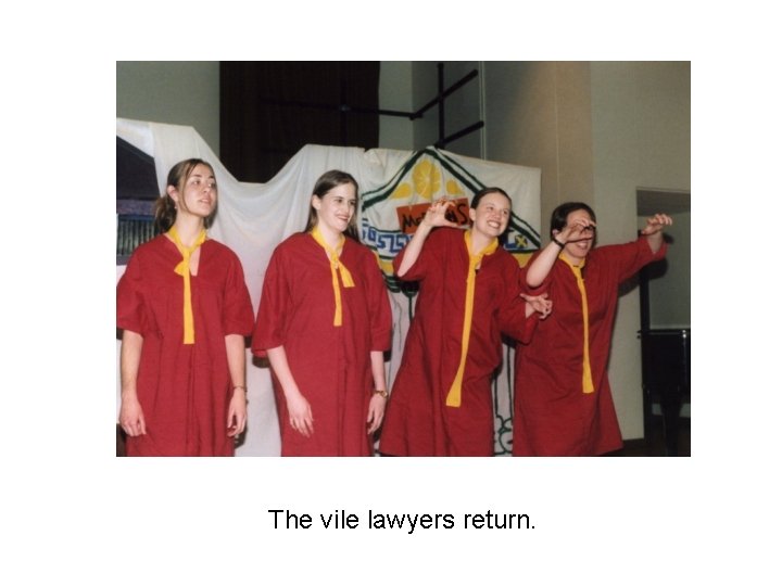 The vile lawyers return. 