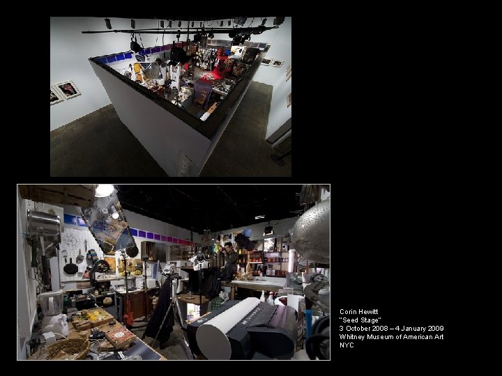 Corin Hewitt “Seed Stage” 3 October 2008 – 4 January 2009 Whitney Museum of