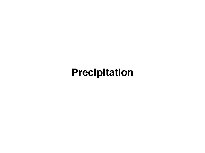 Precipitation 