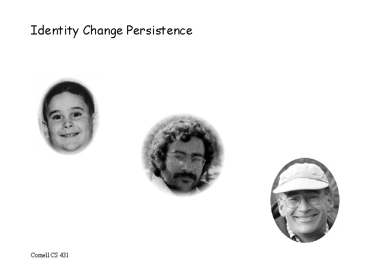 Identity Change Persistence Cornell CS 431 