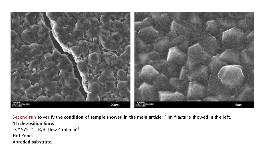 Second run to verify the condition of sample showed in the main article. Film