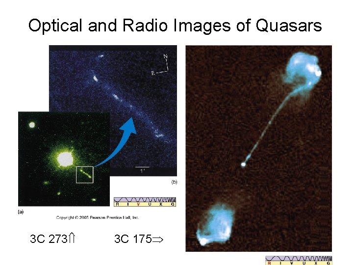 Optical and Radio Images of Quasars 3 C 273 3 C 175 