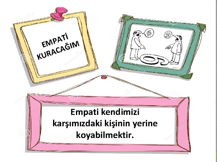 İ T A EMP ĞIM A C A KUR Empati kendimizi karşımızdaki kişinin yerine