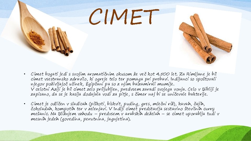 CIMET • Cimet bogati jedi s svojim aromatičnim okusom že več kot 4. 500