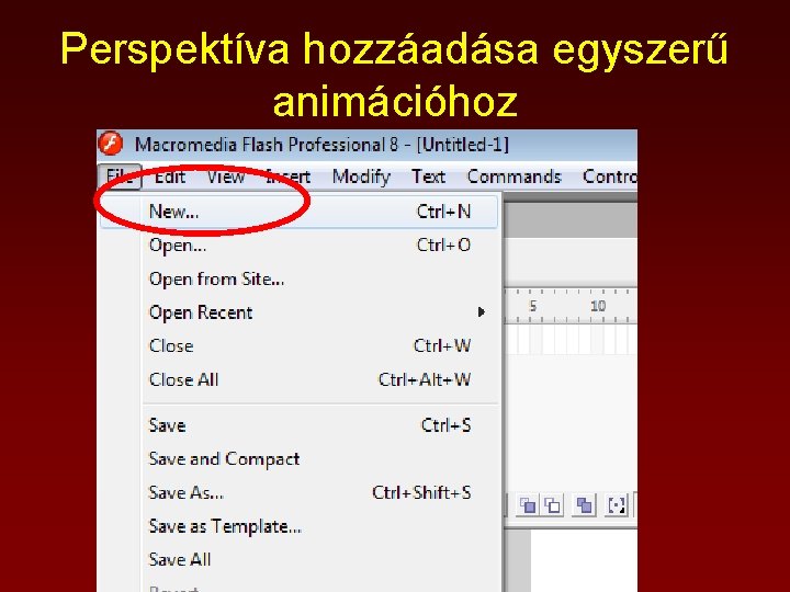 Perspektíva hozzáadása egyszerű animációhoz 