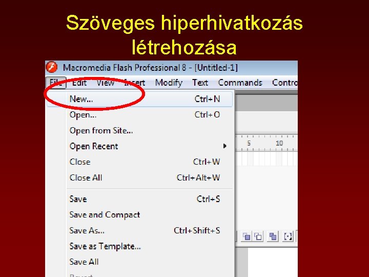 Szöveges hiperhivatkozás létrehozása 