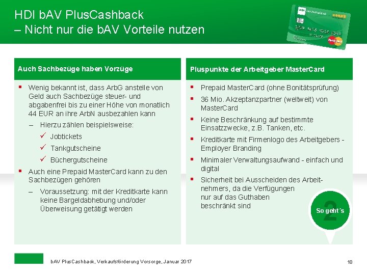 HDI b. AV Plus. Cashback – Nicht nur die b. AV Vorteile nutzen Auch
