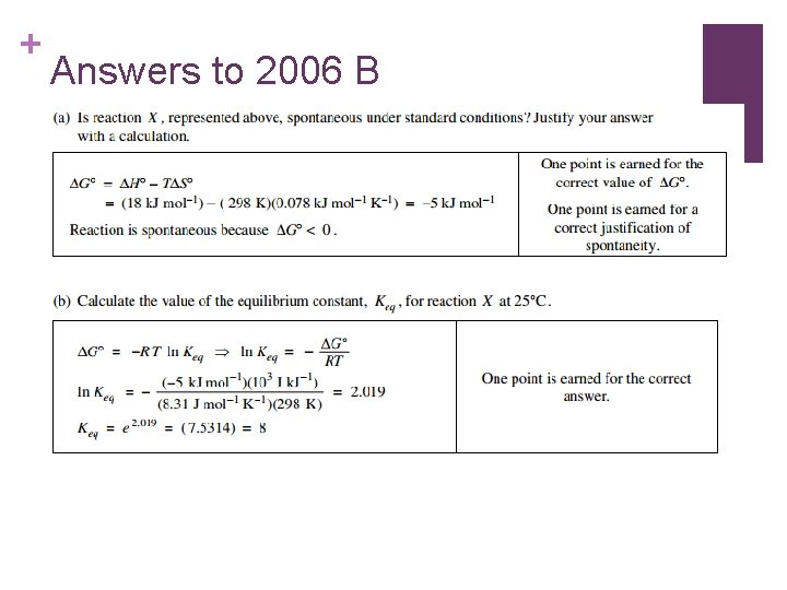 + Answers to 2006 B 