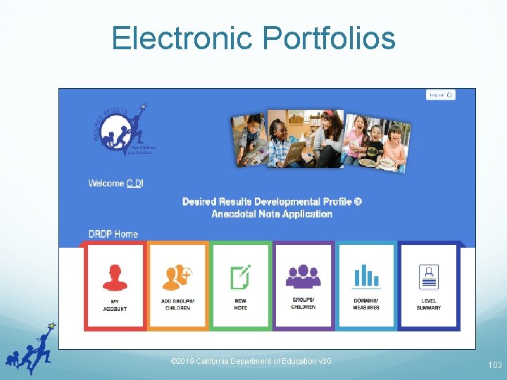 Electronic Portfolios © 2019 California Department of Education v 30 103 