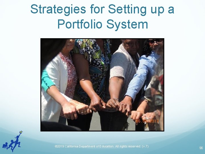 Strategies for Setting up a Portfolio System © 2019 California Department of Education. All